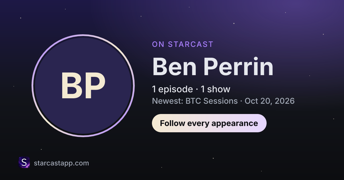 The preview card for Ben Perrin
