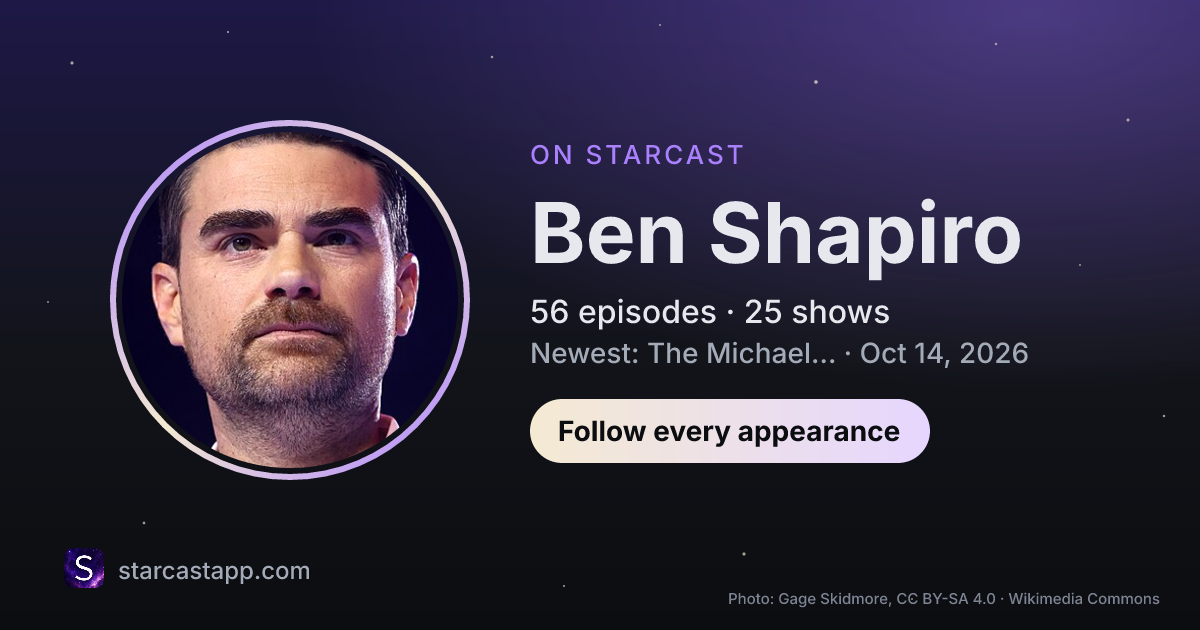 The preview card for Ben Shapiro