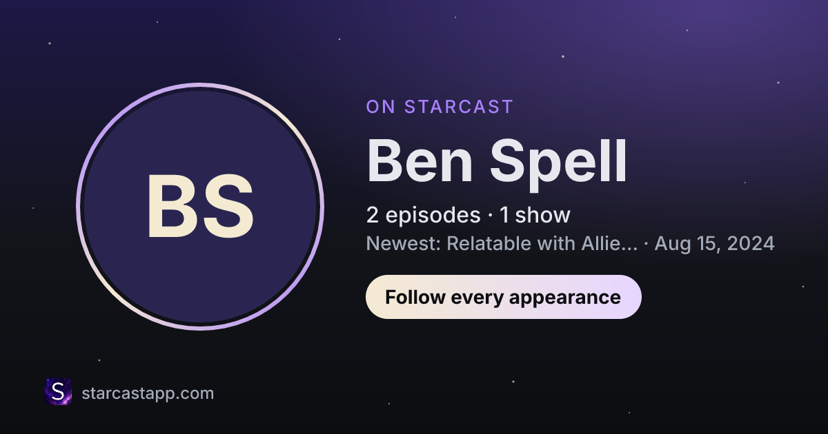 The preview card for Ben Spell