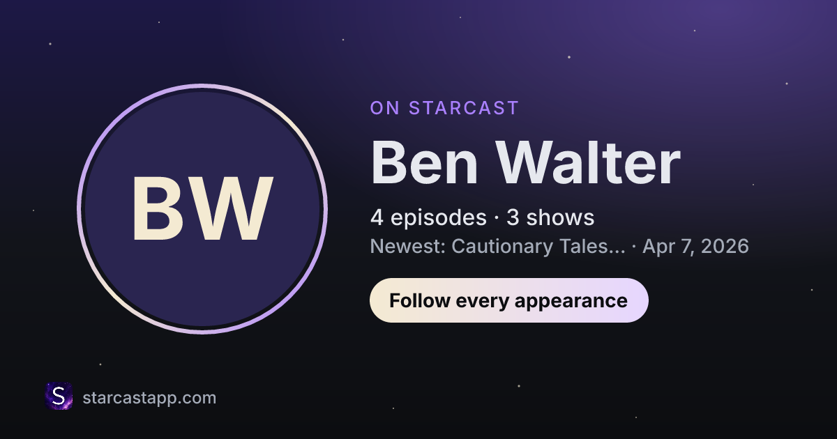 The preview card for Ben Walter