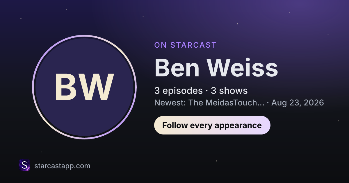 The preview card for Ben Weiss
