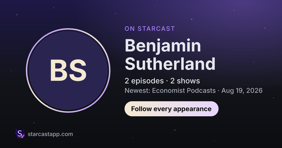 The preview card for Benjamin Sutherland