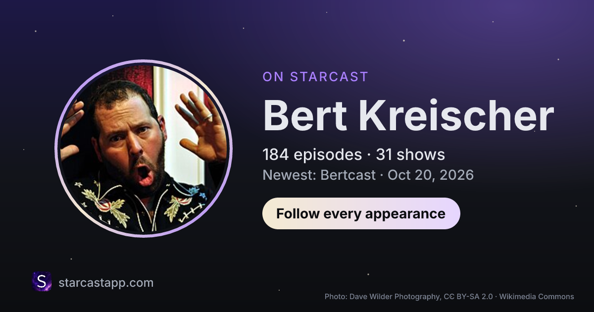 The preview card for Bert Kreischer