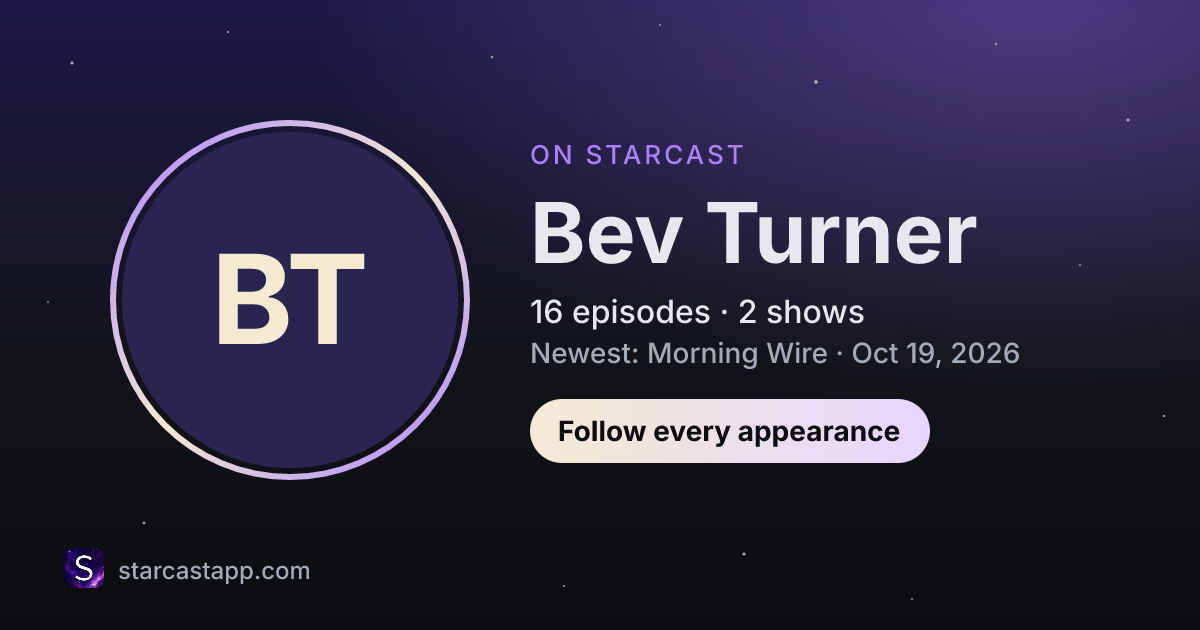 The preview card for Bev Turner