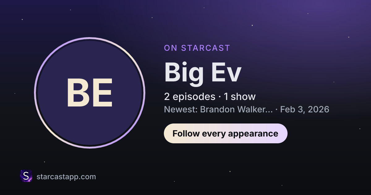 The preview card for Big Ev