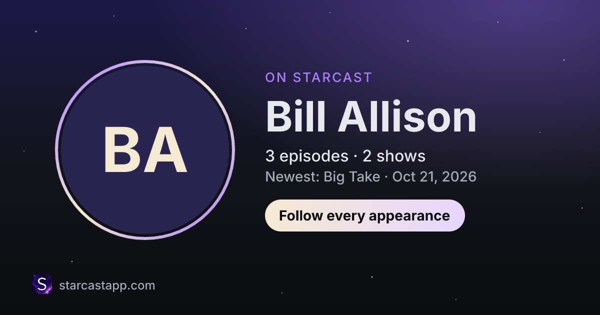 The preview card for Bill Allison