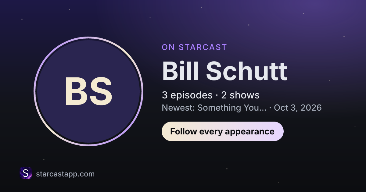 The preview card for Bill Schutt