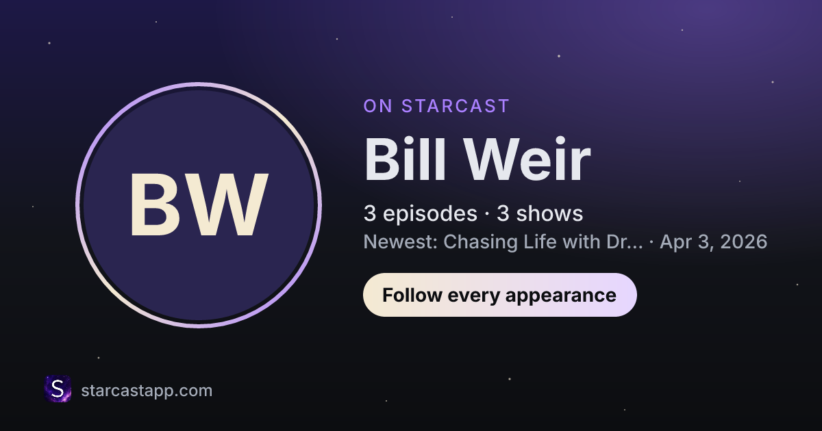 The preview card for Bill Weir