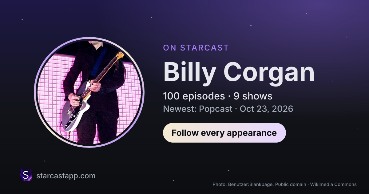 The preview card for Billy Corgan