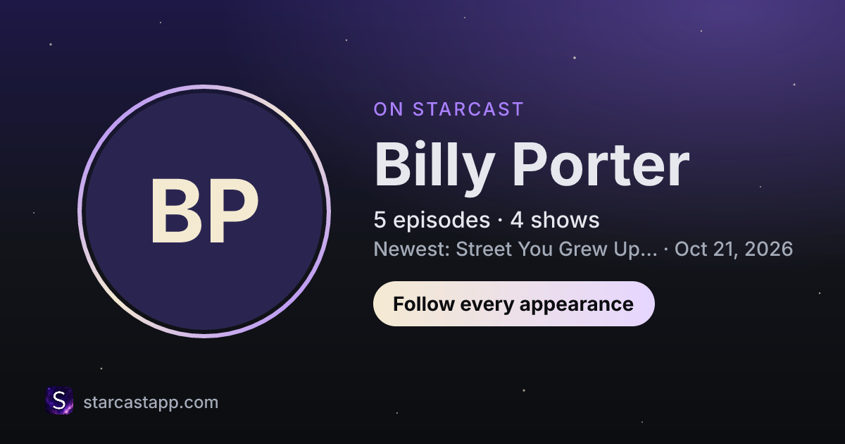 The preview card for Billy Porter