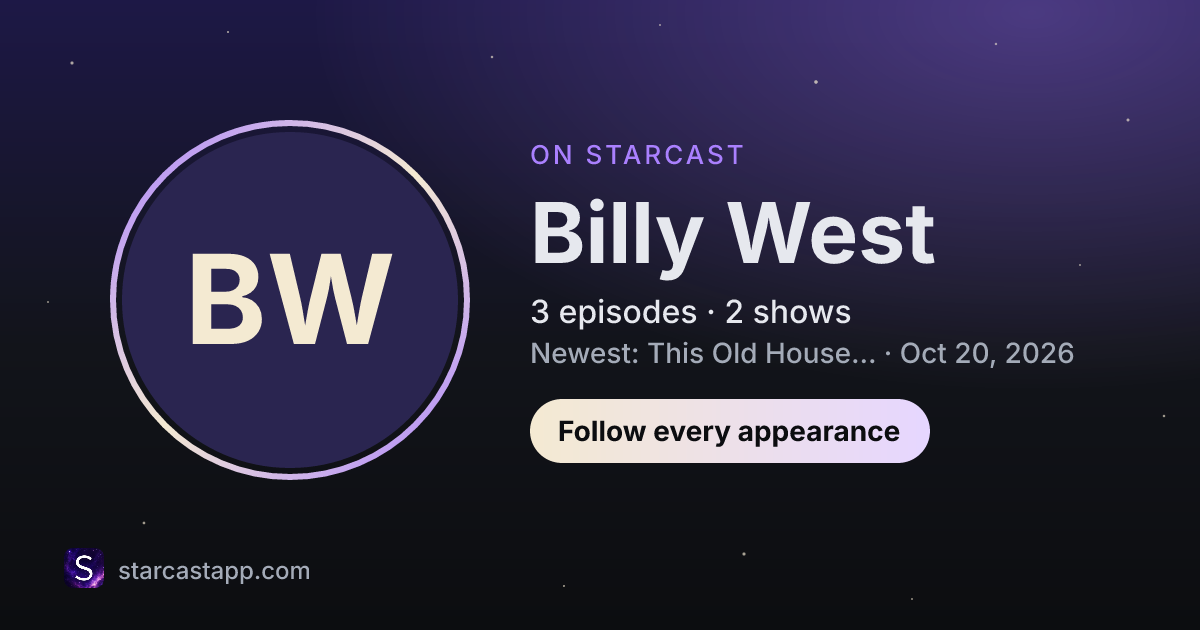 The preview card for Billy West