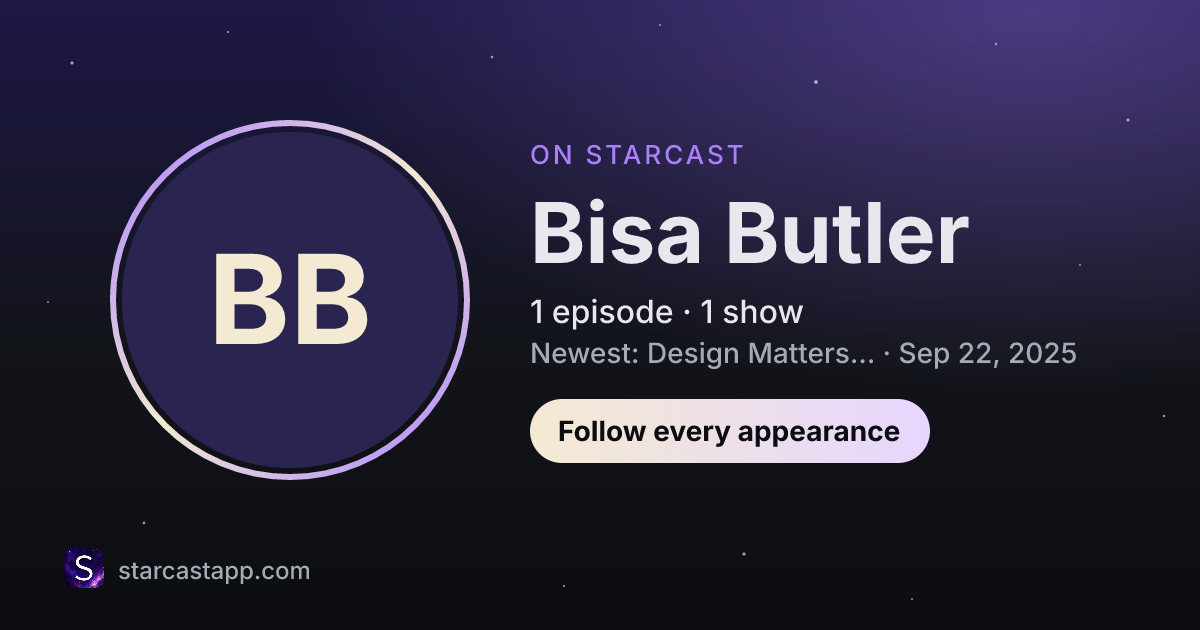 The preview card for Bisa Butler