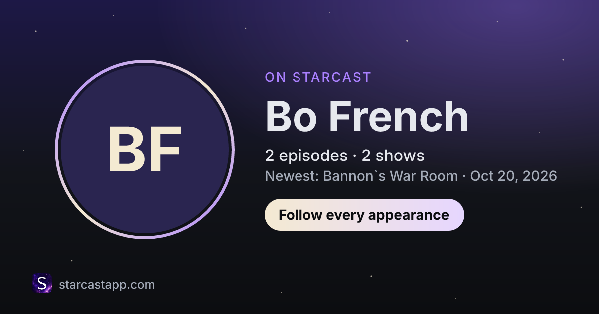 The preview card for Bo French