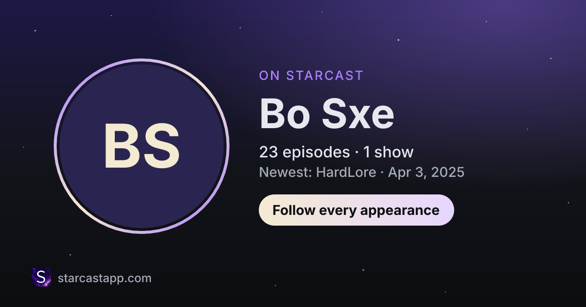 The preview card for Bo Sxe