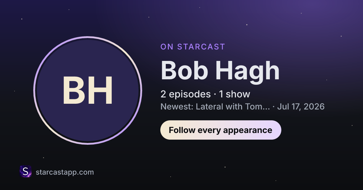 The preview card for Bob Hagh