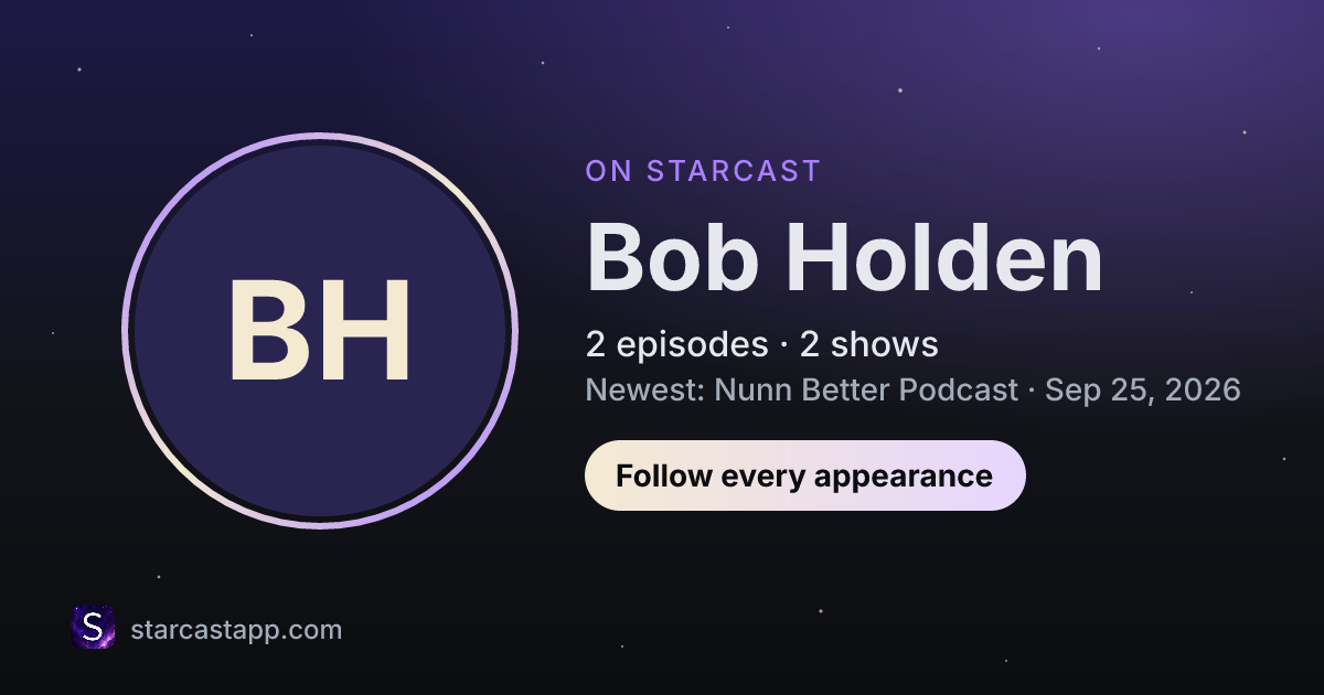 The preview card for Bob Holden