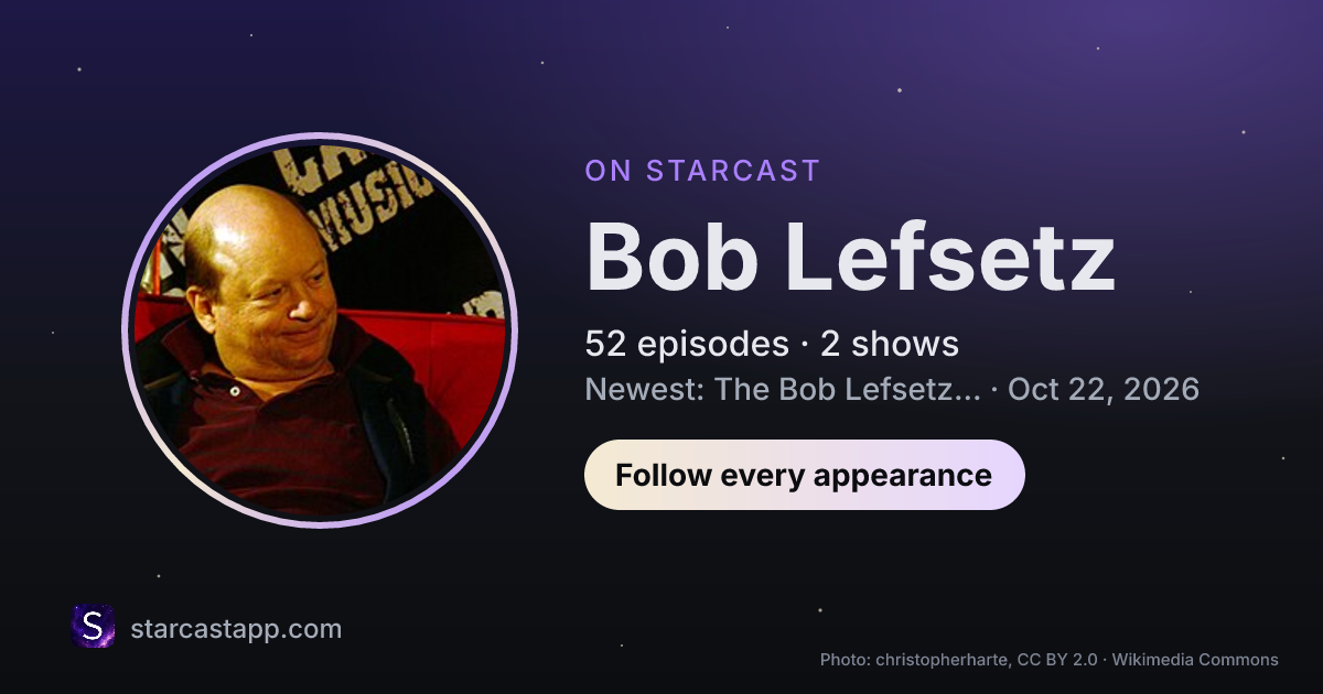 The preview card for Bob Lefsetz