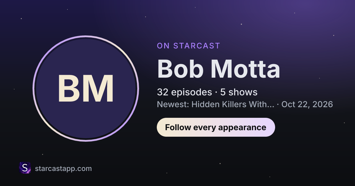 The preview card for Bob Motta