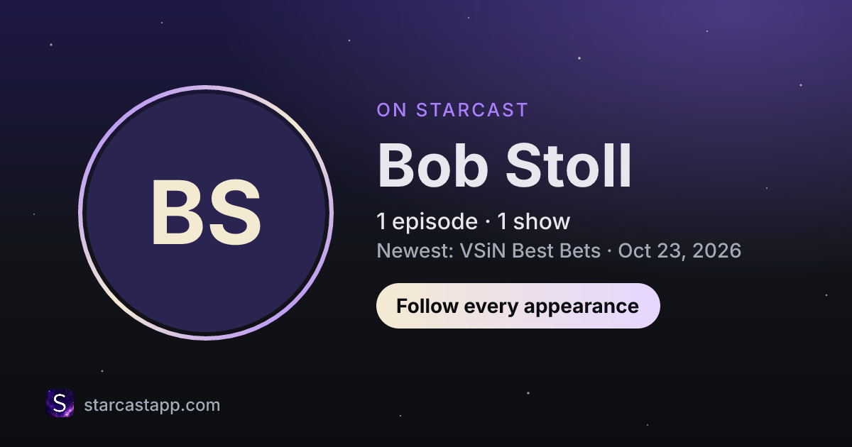 The preview card for Bob Stoll