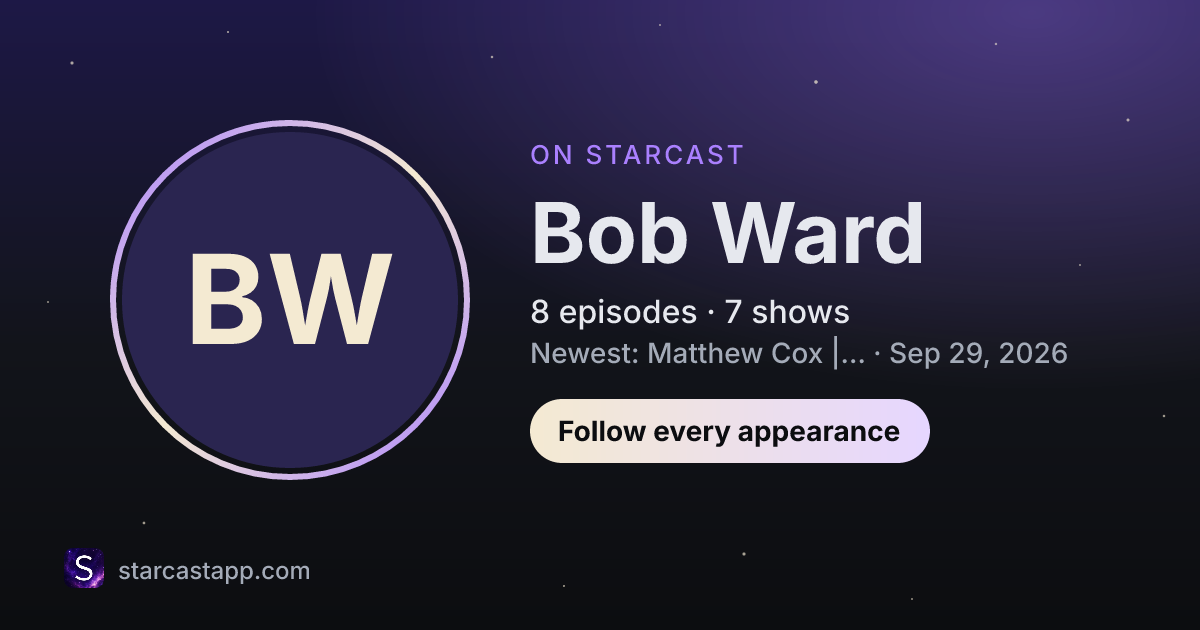 The preview card for Bob Ward