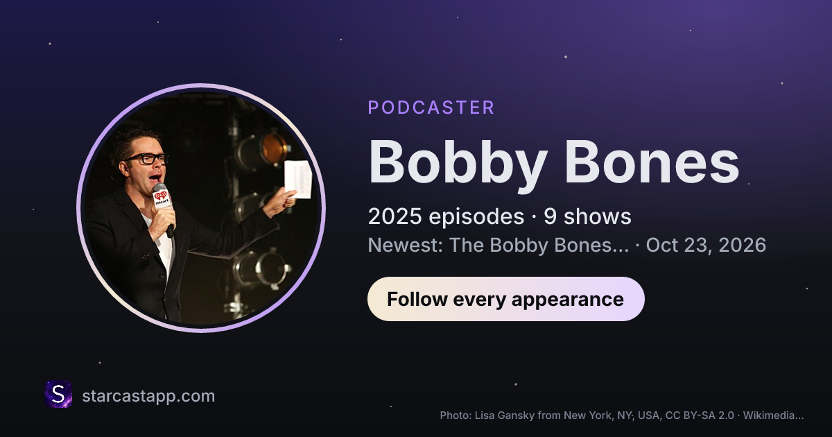 The preview card for Bobby Bones