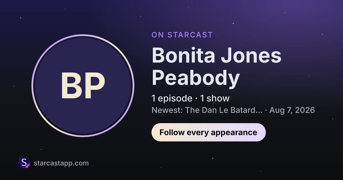The preview card for Bonita Jones Peabody