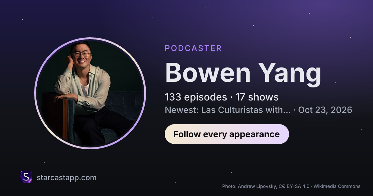The preview card for Bowen Yang