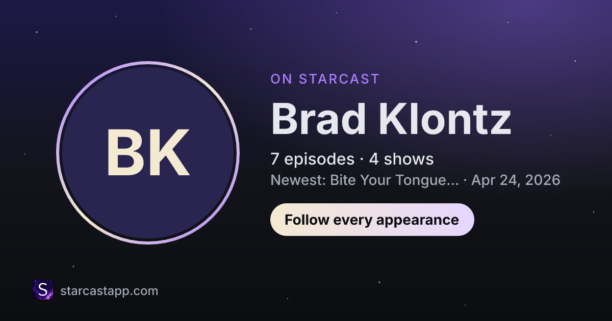 The preview card for Brad Klontz