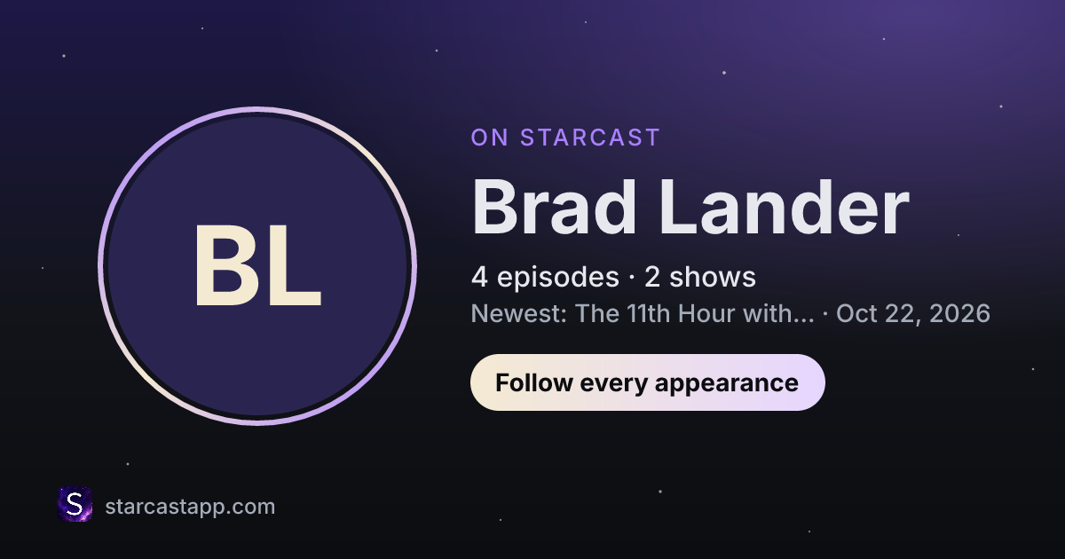 The preview card for Brad Lander