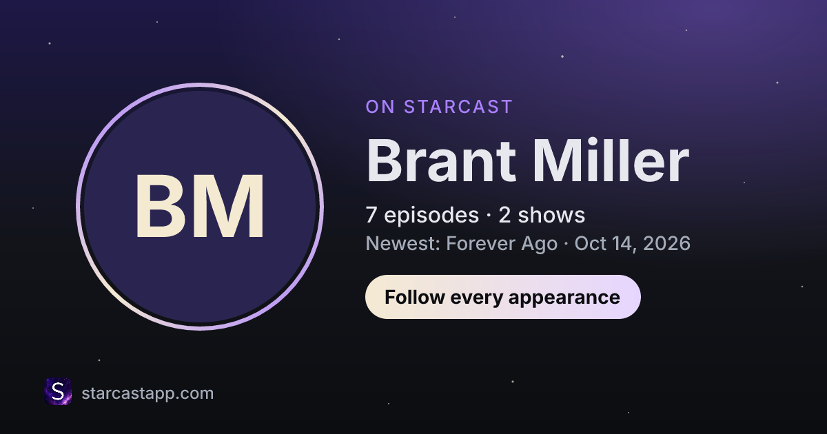 The preview card for Brant Miller