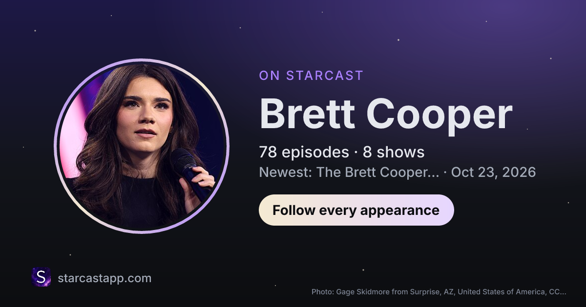 The preview card for Brett Cooper