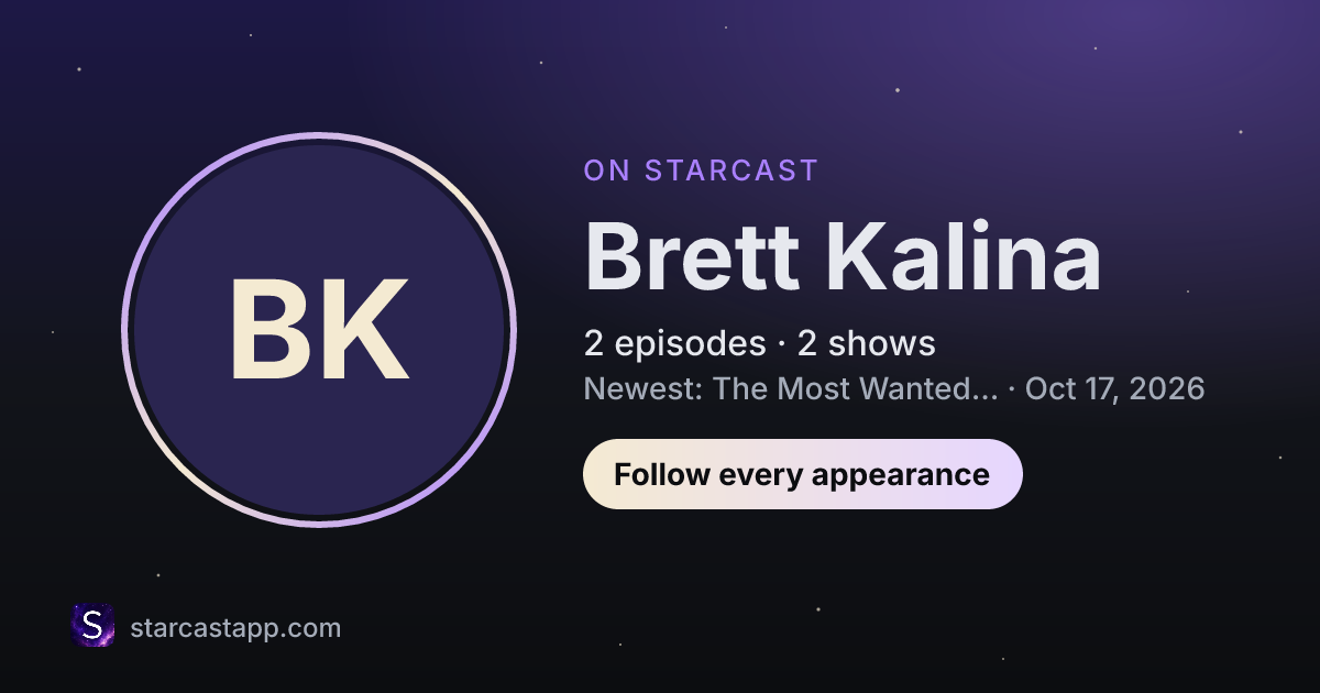 The preview card for Brett Kalina