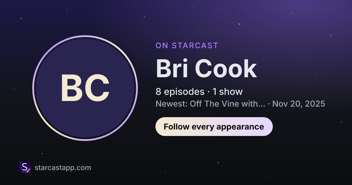 The preview card for Bri Cook