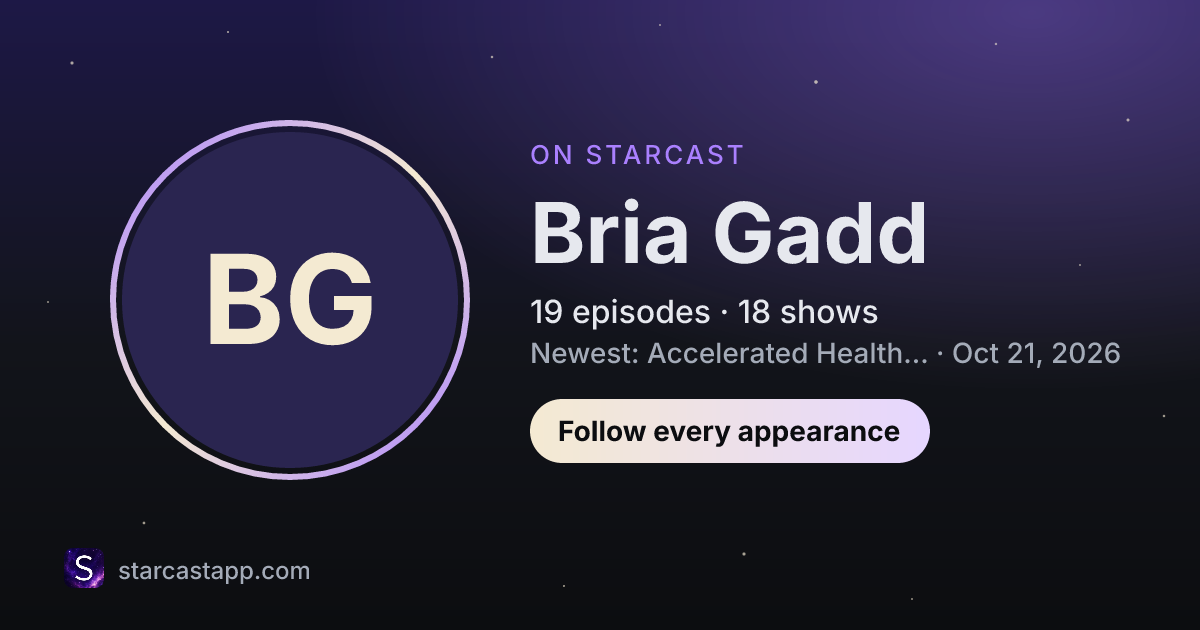 The preview card for Bria Gadd