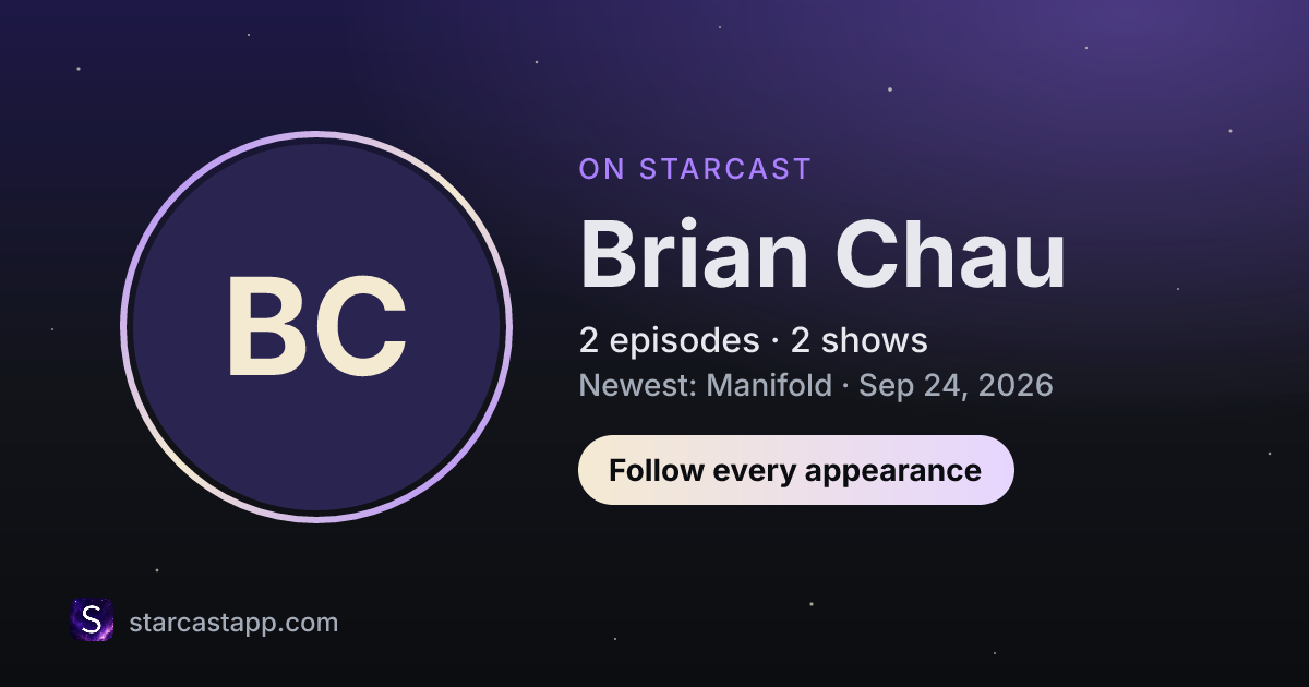 The preview card for Brian Chau