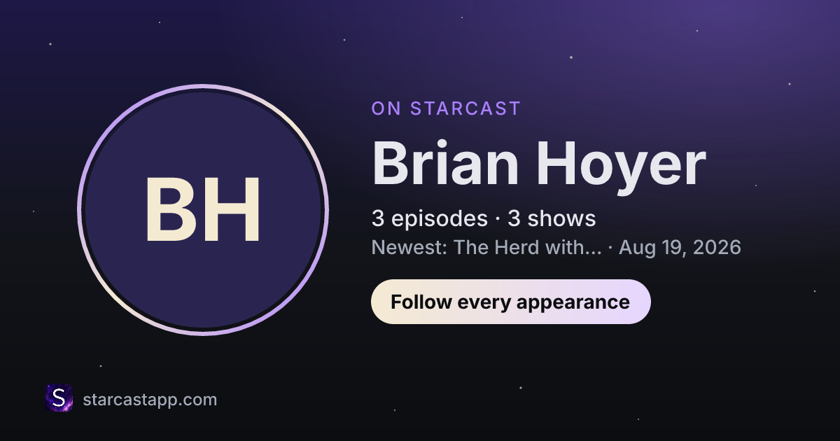 The preview card for Brian Hoyer