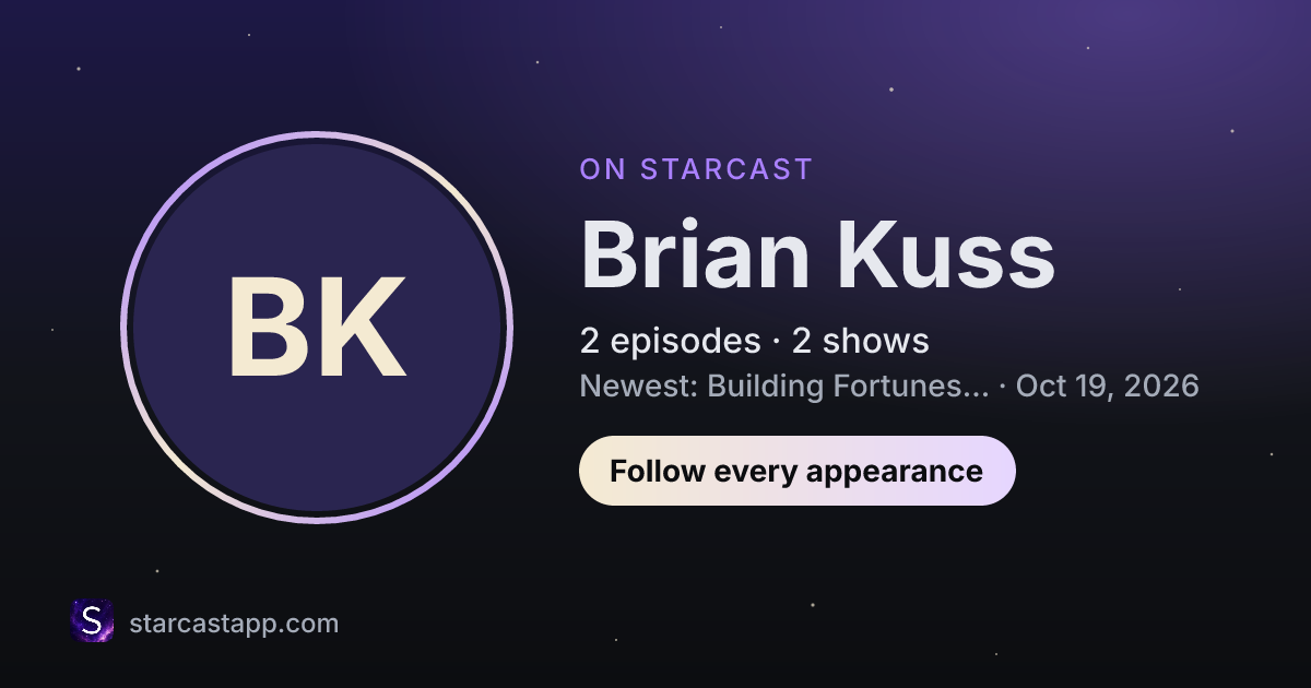 The preview card for Brian Kuss