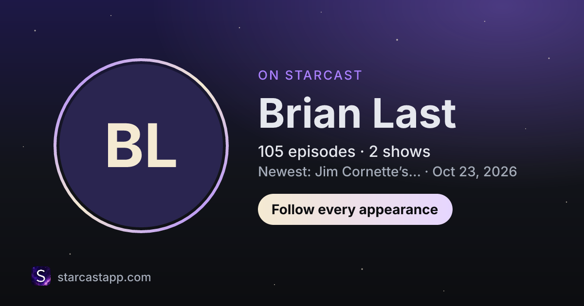 The preview card for Brian Last