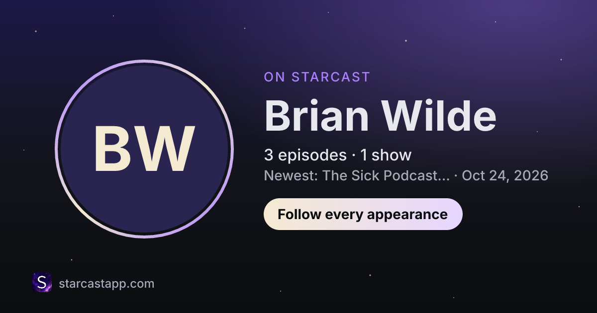 The preview card for Brian Wilde