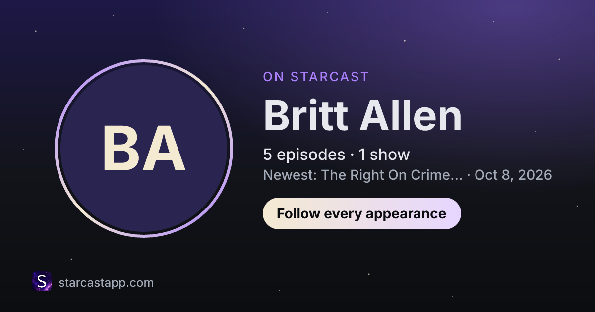 The preview card for Britt Allen