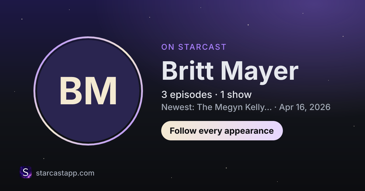 The preview card for Britt Mayer
