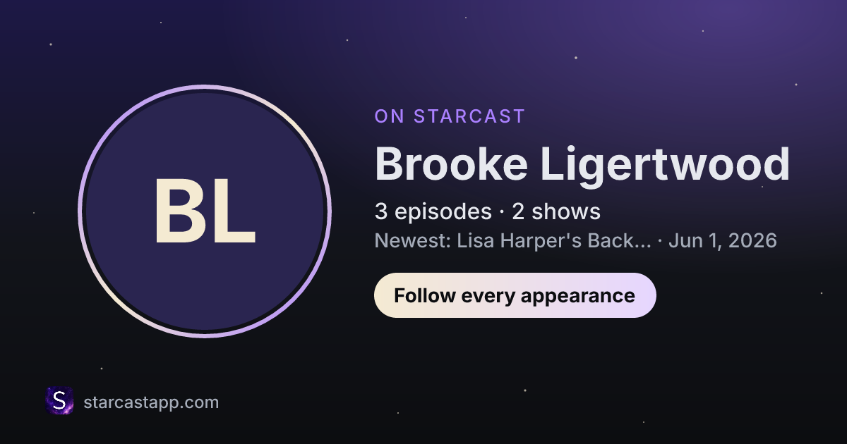 The preview card for Brooke Ligertwood