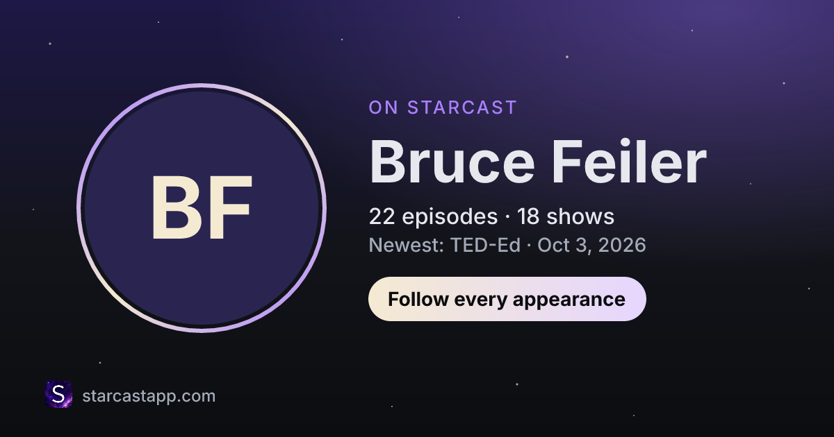 The preview card for Bruce Feiler