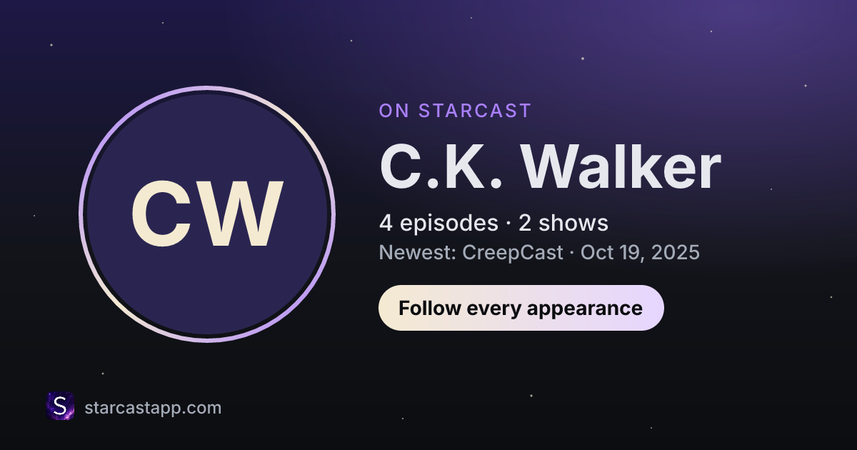 The preview card for C.K. Walker