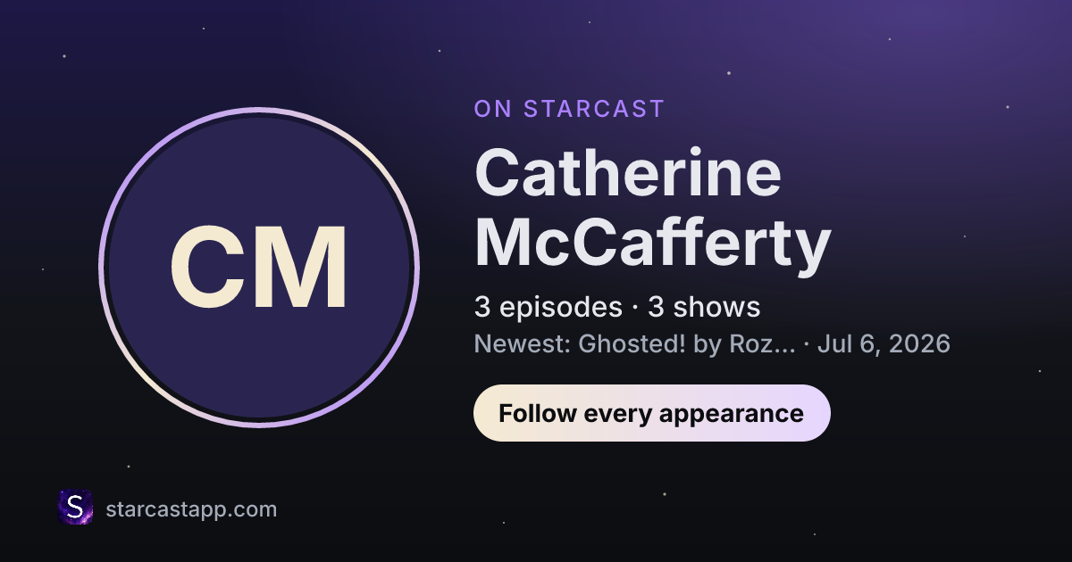 The preview card for Catherine McCafferty