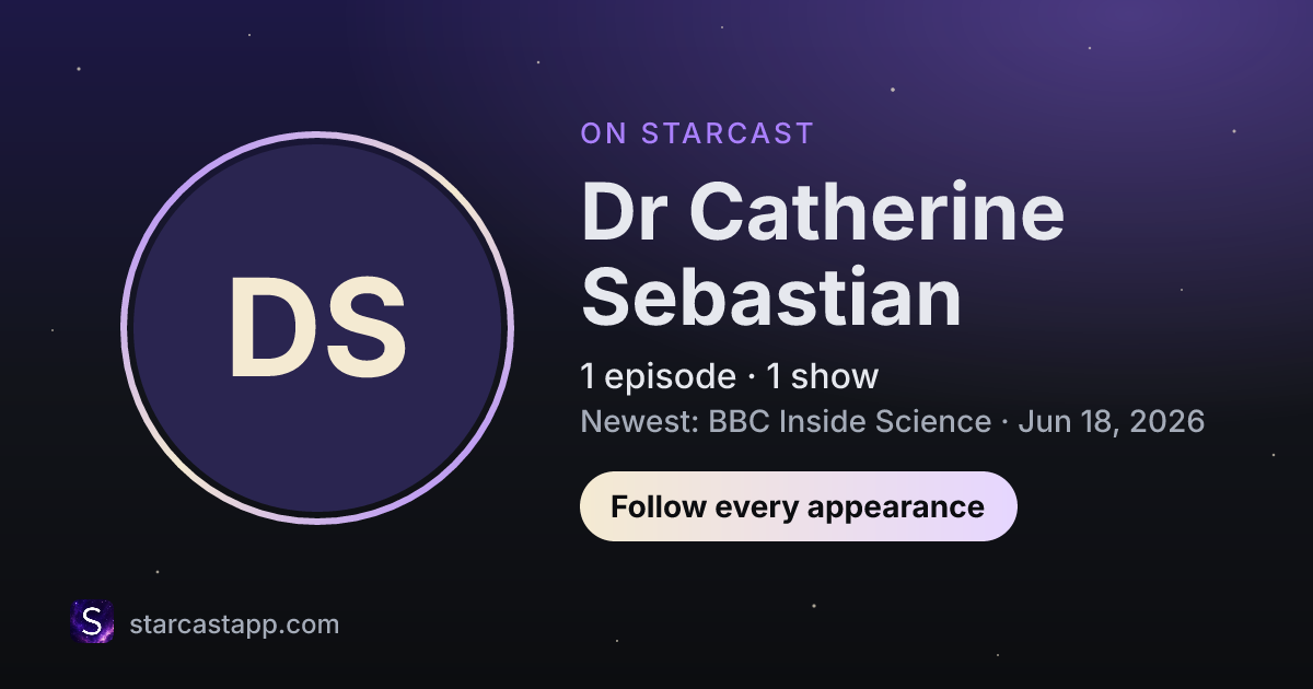 The preview card for Dr Catherine Sebastian
