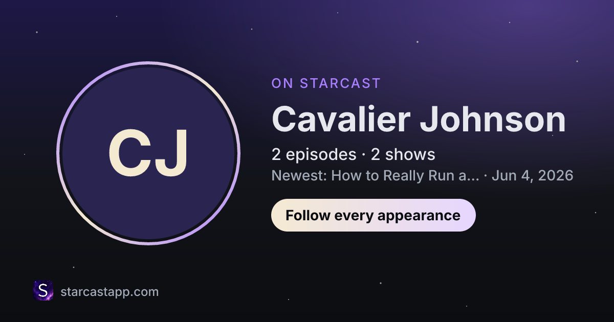 The preview card for Cavalier Johnson