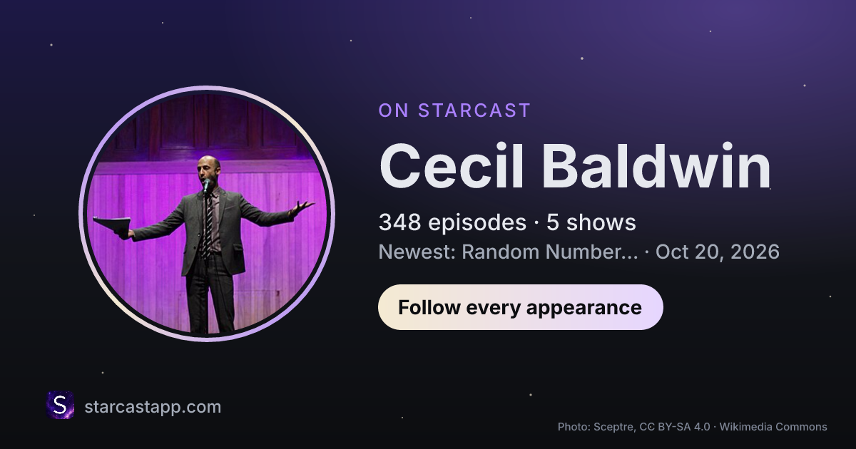 The preview card for Cecil Baldwin