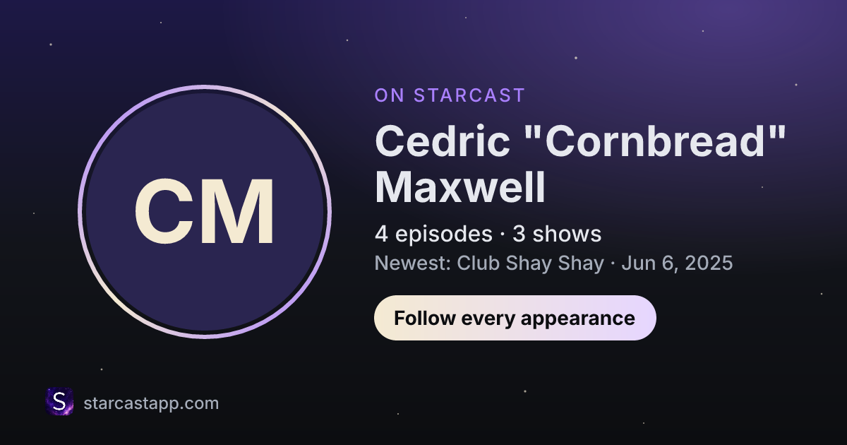 The preview card for Cedric "Cornbread" Maxwell
