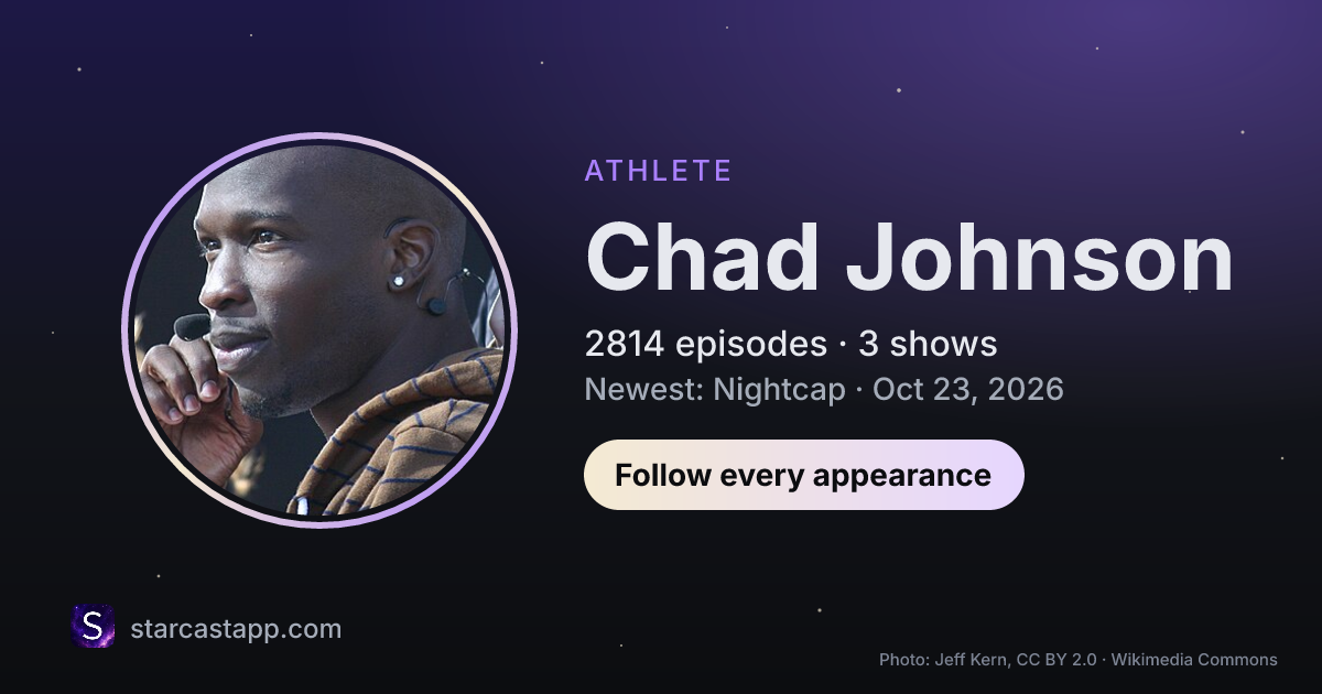 The preview card for Chad Johnson